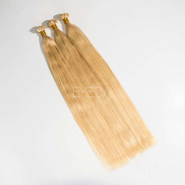 Virgin Indian hair flat tip double drawn blonde hair lp73